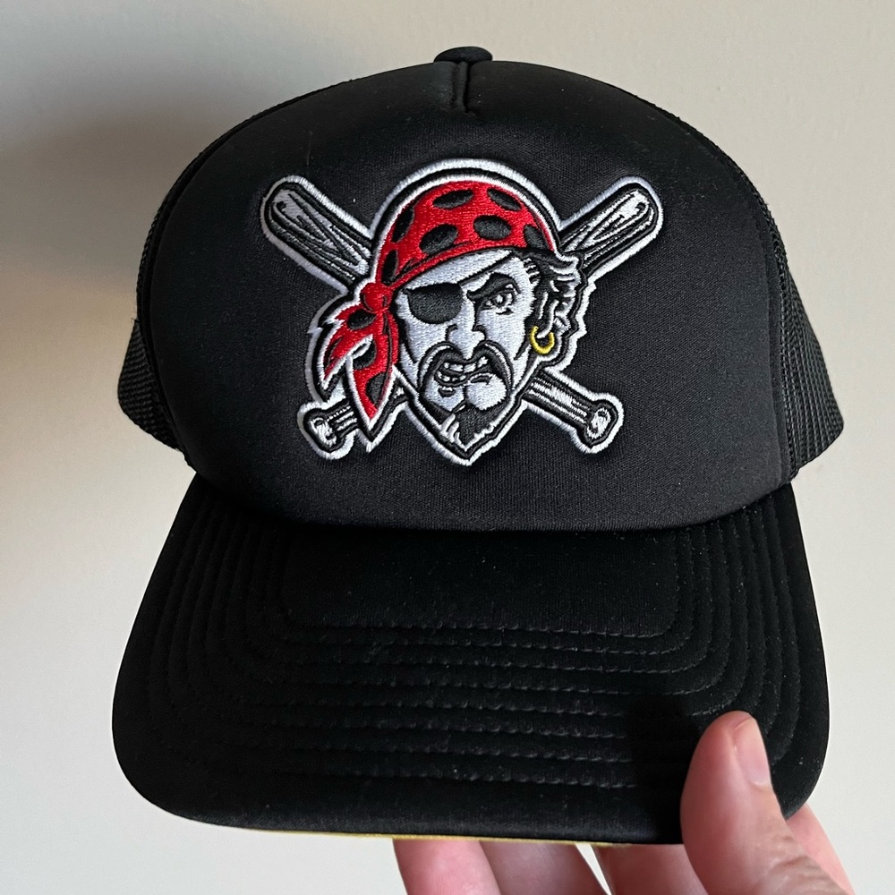 Mitchell and Ness Men’s Black Pittsburgh Pirates Day 4 Snapback Hat MLB Baseball